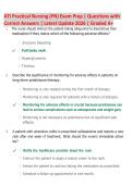 ATI Practical Nursing &lpar;PN&rpar; Exam Prep 2026 &vert; Practice Questions&comma; Rationales & Comprehensive Nursing Review