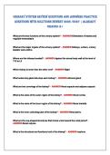 urinary system review Questions and answers Practice&NewLine;Questions with solutions newest 2026 &sol;2027 &vert; already&NewLine;Graded a&plus; 