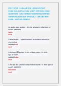 PRO TOOLS 110 EXAM 2026 &vert;&vert; MOST RECENT                &NewLine;EXAM 2026-2027 ACTUAL COMPLETE REAL EXAM &NewLine;QUESTIONS  AND CORRECT ANSWERS &lpar;VERIFIED  &NewLine;ANSWERS&rpar; ALREADY GRADED A&plus; &vert; BRAND NEW &NewLine;EXAM &vert; JUST RELEASED&excl;&excl;