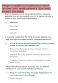 Portage Learning Microbiology Final Exam Review 2026 &vert; Practice Questions&comma; Explanations & Study Guide