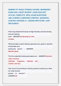 SEMPER FIT BASIC COURSE  Exams &vert;&vert; MOST RECENT EXAMS 2026-2027