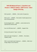 NUR 230 Maternal Exam 1 &vert; Questions and &NewLine;Answers &vert; 2026&sol;27 Update &vert; 100&percnt; Correct - Galen &NewLine;College of Nursing&period;