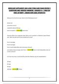 MEDICARE SUPPLIMENT AND LONG TERM CARE EXAM REVIEW &vert; QUESTIONS AND VERIFIED ANSWERS &vert; GRADED A &plus; &vert; PASS ON FIRST ATTEMPT &vert; BRAND NEW 2026 UPDATE&excl;&excl;&excl;&excl;&excl;