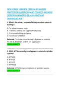 NEW JERSEY Subcode Official Exam &lpar;Fire Protection&rpar; Questions and Correct Answers &vert; Building Code Certification Practice Test