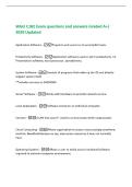 WGU C182 Exam questions and answers Graded A&plus;&vert;&NewLine;2026 Updated