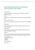WGU C201 Business Acumen Exam questions and&NewLine;answers Graded A&plus;&vert; 2026 Updated