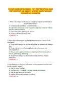 GOOGLE CLOUD DIGITAL LEADER &vert; 100&percnt; VERIFIED OFFICIAL EXAM PREP QUESTIONS AND CORRECT ANSWERS &vert; LATEST 2026&sol;2027 VERSION &lpar;PASS GUARANTEE&rpar;&NewLine;&NewLine;
