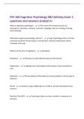 PSY 260 Cognitive Psychology SBU Zelinksy Exam 1&NewLine;questions and answers Graded A&plus;