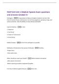 RADT153 Unit 1 Medical Apsesis Exam questions&NewLine;and answers Graded A&plus;
