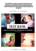 Health & Physical Assessment in Nursing 1st Canadian Edition Test Bank 2026 &vert; Donita D'Amico&comma; Colleen Barbarito&comma; Creina Twomey & Nicole Harder &vert; All Chapters &vert; A&plus; &vert; Instant PDF Download