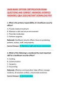 IAHSS Basic Officer Certification Exam Questions and Correct Answers &vert; Healthcare Security Practice Test Guide
