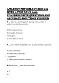 ANATOMY PHYSIOLOGY BIOS 251&NewLine;WEEK 3 TEST BANK 2026&NewLine;COMPREHENSIVE QUESTIONS AND&NewLine;ACCURATE SOLUTIONS VERIFIED&NewLine;