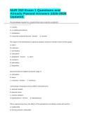 NUR 252 Exam 1 Questions and Already Passed Answers 2025-2026 Updated&period;