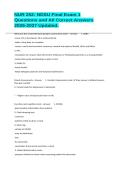 NUR 252&colon; NDSU Final Exam 1 Questions and All Correct Answers 2026-2027 Updated&period;&NewLine;&NewLine;