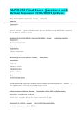 NURS 252 Final Exam Questions with Actual Answers 2026-2027 Updated&period;&NewLine;&NewLine;