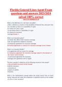 Florida General Lines Agent Exam Test Bank &lpar;2023-2024&rpar; &ndash; Verified Answers
