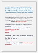 USEF Safe Sport Training Exam &vert;&vert; Most Recent Exam &NewLine;2026-2027 Actual Complete Real Exam Questions And  &NewLine;Correct Answers &lpar;Verified Answers&rpar; Already Graded A&plus; &NewLine;&vert; Guaranteed Success&excl;&excl; Newest  Exam &vert; Just Released&excl;&excl;
