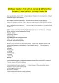 NYC Food Handlers Test with all Correct & 100&percnt; Verified Answers &vert;Latest Version &vert;Already Graded A&plus;