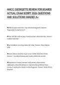 ANCC GEORGETTE REVIEW FOR BOARDS&NewLine;ACTUAL EXAM SCRIPT 2026 QUESTIONS&NewLine;AND SOLUTIONS GRADED A&plus;&NewLine;