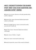 ANCC GEORGETTE REVIEW FOR BOARDS&NewLine;STUDY SHEET 2026 EXAM QUESTIONS AND&NewLine;ANSWERS EXPERT VERIFIED&NewLine;