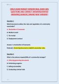 CMCA EXAM NEWEST VERSION REAL EXAM 180&plus; &NewLine;QUESTIONS AND CORRECT ANSWERS&lpar;VERIFIED &NewLine;ANSWERS&rpar;&vert;AGRADE&vert;&vert;BRAND NEW VERSION&excl;&excl; 