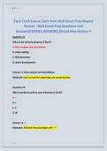 Excel Crash Course Exam from Wall Street Prep Newest &NewLine;Version - Wall Street Prep Questions And &NewLine;Answers&lpar;VERIFIED ANSWERS&rpar;&vert;Brand New Version &excl;&excl;