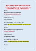 NC BLET STATE EXAM LATEST ACTUAL EXAM WITH &NewLine;COMPLETE 200&plus; QUESTIONS AND CORRECT DETAILED &NewLine;ANSWERS&vert;AGRADE&vert;&vert;BRAND NEW VERSION&excl;&excl;