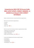 WGU C207 DATA-DRIVEN DECISION MAKING OA SUCCESS GUIDE COMPLETE EXAM BLUEPRINT WITH QUESTIONS&comma; ANSWERS AND DETAILED RATIONALES