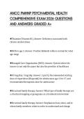 ANCC PMHNP PSYCH-MENTAL HEALTH&NewLine;COMPREHENSIVE EXAM 2026 QUESTIONS&NewLine;AND ANSWERS GRADED A&plus;