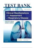 Complete Test Bank for Clinical Manifestations and Assessment of Respiratory Disease&comma; 8th Edition by Terry Des Jardins & George G&period; Burton &lpar;Verified Answers & Detailed Rationale&rpar;-2026 Update