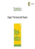 Central Limit Theorem &lpar;Chapter 7&rpar; &vert; Statistics Lecture Slides & Study Guide 2026&sol;2027