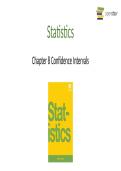 Confidence Intervals &lpar;Chapter 8&rpar; &vert; Statistics Lecture Slides & Study Guide 2026&sol;2027
