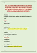HESI RN ADVANCED PHARMACOLOGY EXAM NEWEST &NewLine;VERSION ACTUAL EXAM COMPLETE 200&plus; QUESTIONS &NewLine;AND CORRECT DETAILED ANSWERS WITH RATIONALES &NewLine;&lpar;VERIFIED ANSWERS&rpar; &vert;ALREADY GRADED A&plus;