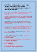 ASAP PACE CERTIFICATION EXAM 2026 UPDATE QUESTIONS AND CORRECT VERIFIED ANSWERS ALREADY GRADED A&plus; &lpar;BRAND NEW VISION&rpar;