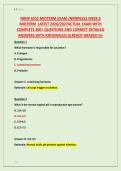 NRNP 6552 MIDTERM EXAM &sol;NRNP6552 WEEK 6 &NewLine;MIDTERM  LATEST 2026&sol;2027ACTUAL EXAM WITH &NewLine;COMPLETE 200&plus; QUESTIONS AND CORRECT DETAILED &NewLine;ANSWERS WITH RATIONALES&vert;ALREADY GRADED A&plus;