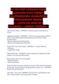 NC 302 POST LICENSING EXAM &NewLine;QUESTIONS WITH CORRECT &NewLine;SOLUTIONS&vert;&vert;100&percnt; GUARANTEED &NewLine;PASS&vert;&vert;ALREADY GRADED &NewLine;A&plus;&vert;&vert;UPDATED 2026&sol;2027 &NewLine;SYLLABUS&vert;&vert;<<NEWEST VERSION>> 