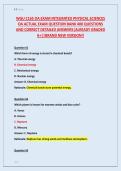 WGU C165 OA EXAM INTEGRATED PHYSICAL SCIENCES &NewLine;OA ACTUAL EXAM QUESTION BANK 400 QUESTIONS &NewLine;AND CORRECT DETAILED ANSWERS&vert;ALREADY GRADED &NewLine;A&plus;&vert;&vert;BRAND NEW VERSION&excl;&excl; 