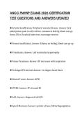 ANCC PMHNP EXAMS 2026 CERTIFICATION&NewLine;TEST QUESTIONS AND ANSWERS UPDATED&NewLine;