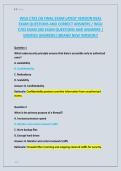WGU C702 OA FINAL EXAM LATEST VERSION REAL &NewLine;EXAM QUESTIONS AND CORRECT ANSWERS &sol; WGU &NewLine;C702 EXAM 200 EXAM QUESTIONS AND ANSWERS &vert; &NewLine;VERIFIED ANSWERS&vert;&vert;BRAND NEW VERSION&excl;&excl;