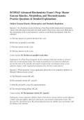 BCH5413 Advanced Biochemistry Exam 1 Prep&colon; Master &NewLine;Enzyme Kinetics&comma; Metabolism&comma; and Thermodynamics Practice Questions & Detailed Explanations &NewLine;