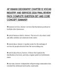 AP HUMAN GEOGRAPHY CHAPTER 12 VOCAB&NewLine;INDUSTRY AND SERVICES 2026 FINAL REVIEW&NewLine;PACK COMPLETE QUESTION SET AND CORE&NewLine;CONCEPT SUMMARY
