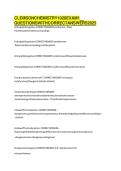 CLEMSON CHEMISTRY 1020 EXAM 1 QUESTIONS WITH 100&percnt; CORRECT ANSWERS&NewLine;
