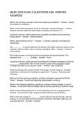 MARK 3336 EXAM 2 QUESTIONS AND VERIFIED ANSWERS