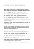 MARK 3336 MIDTERM REVIEW QUESTIONS
