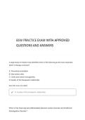 BSW Practice Exam with Complete Questions & 100&percnt; Correct Answers &vert; Latest Version