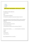 CTBS Practice Exam Questions And Answers &lpar;A&plus; Graded&rpar;
