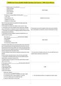 CTBS Review Course - Quality Module Questions And Answers - 100&percnt; Correct Review