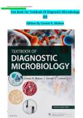 Test Bank for Textbook of Diagnostic Microbiology 6th Edition by Connie R&period; Mahon&comma; Donald C&period; Lehman & George Manuselis &vert; Latest Updated 2025&ndash;2026
