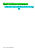 Test Bank for Textbook of Diagnostic Microbiology 7th Edition by Connie R&period; Mahon&comma; Donald C&period; Lehman & George Manuselis &vert; Latest Updated 2025&ndash;2026