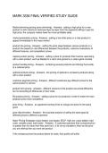 MARK 3336 FINAL VERIFIED STUDY GUIDE